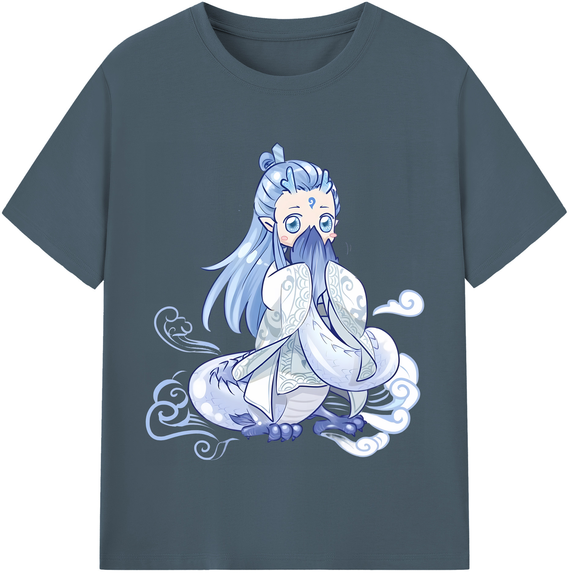（画像用） Ne Zha 2 ナタ 魔童の大暴れ 綿100％半袖Tシャツ（フロントプリント）